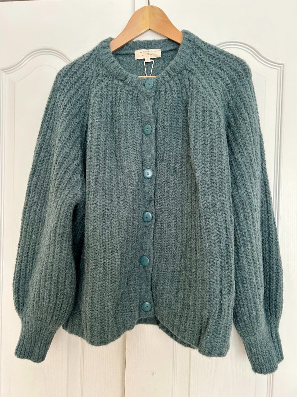Sezane Emile Cardigan - Sage - XL - Picture 5 of 15